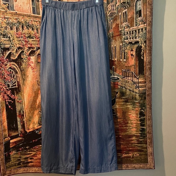 Nordstrom Caslon Blue Wide-Leg Pants - Picture 1 of 4